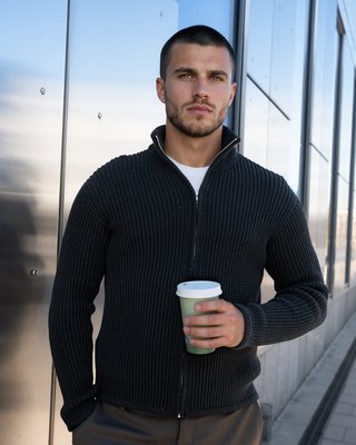 Grivette Zip Cardigan