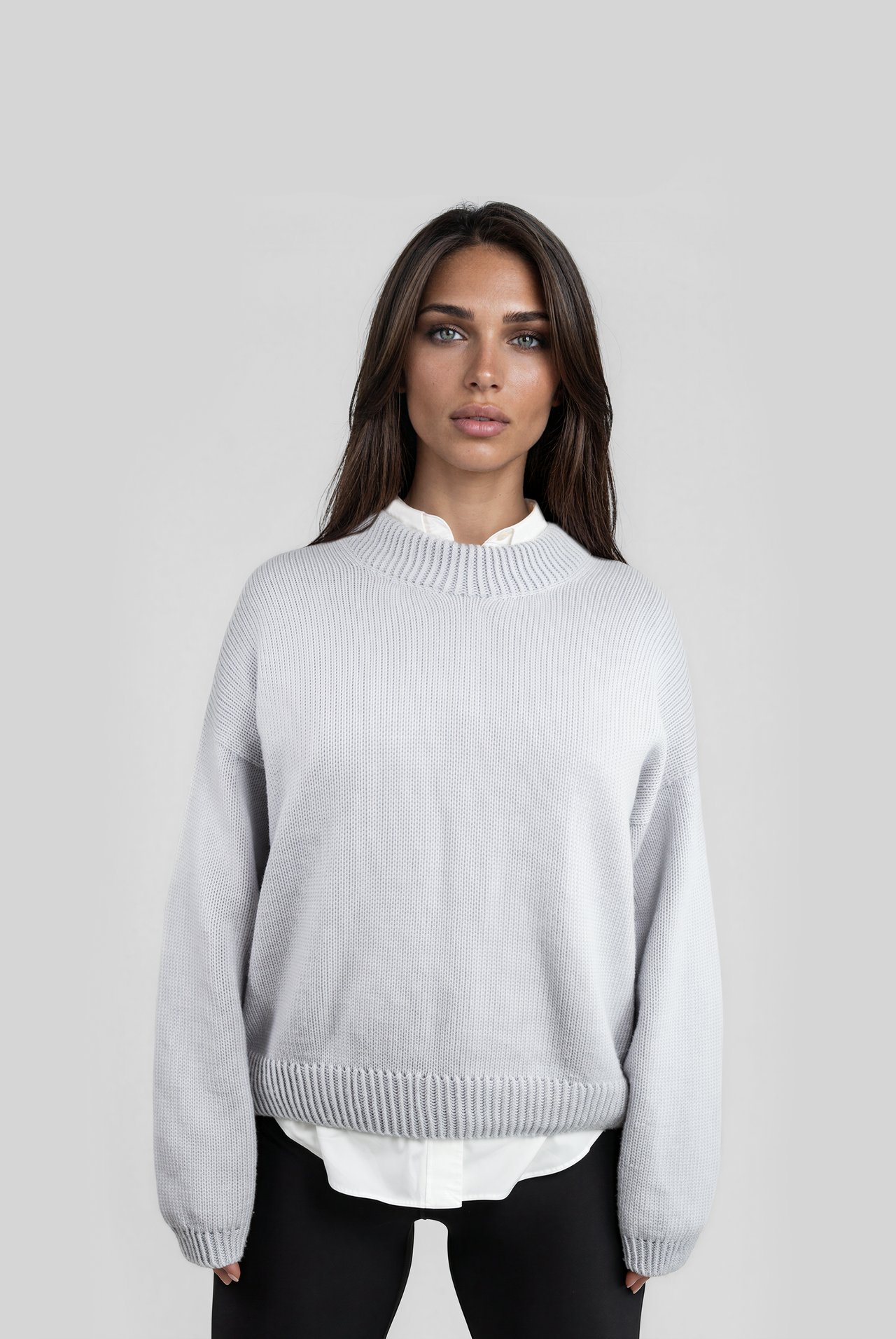 No 002 Crewneck Knitting Pattern - Grivette Design