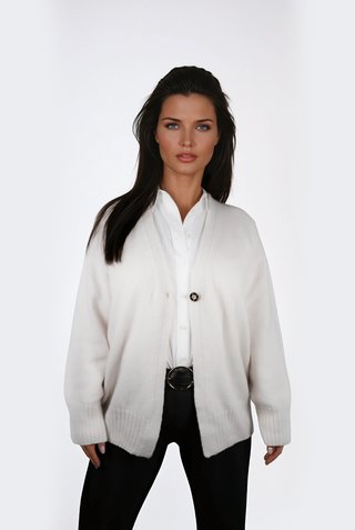 Cardican knitted from Grivette Design's knitting pattern no 009