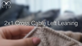 YouTube Video for 2x1 Cross Cable Left Leaning - Grivette Design