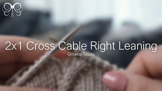 YouTube Video for 2x1 Cross Cable Right Leaning - Grivette Design