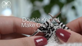 YouTube Video for Double Knitted Make One Right - Grivette Design